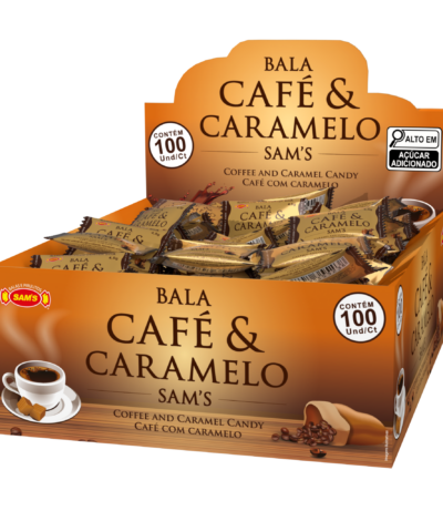 Bala Café & Caramelo – Display Caixeta - 