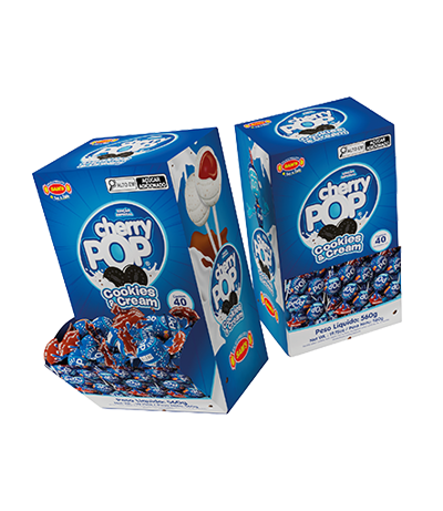 Cherry Pop Cookies & Cream – Display Caixeta - 